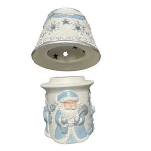 VTG  Waxcessories Santa Large Jar Candle/Tea Light Holder Christmas Decor Season
